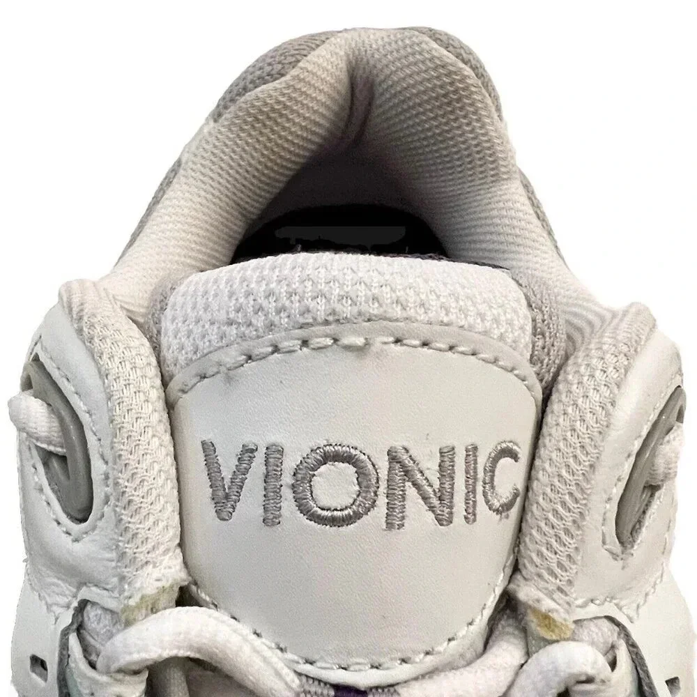 Vionic Women’s Walker Sneakers Size 11 Wide Athletic Orthotic White Purple